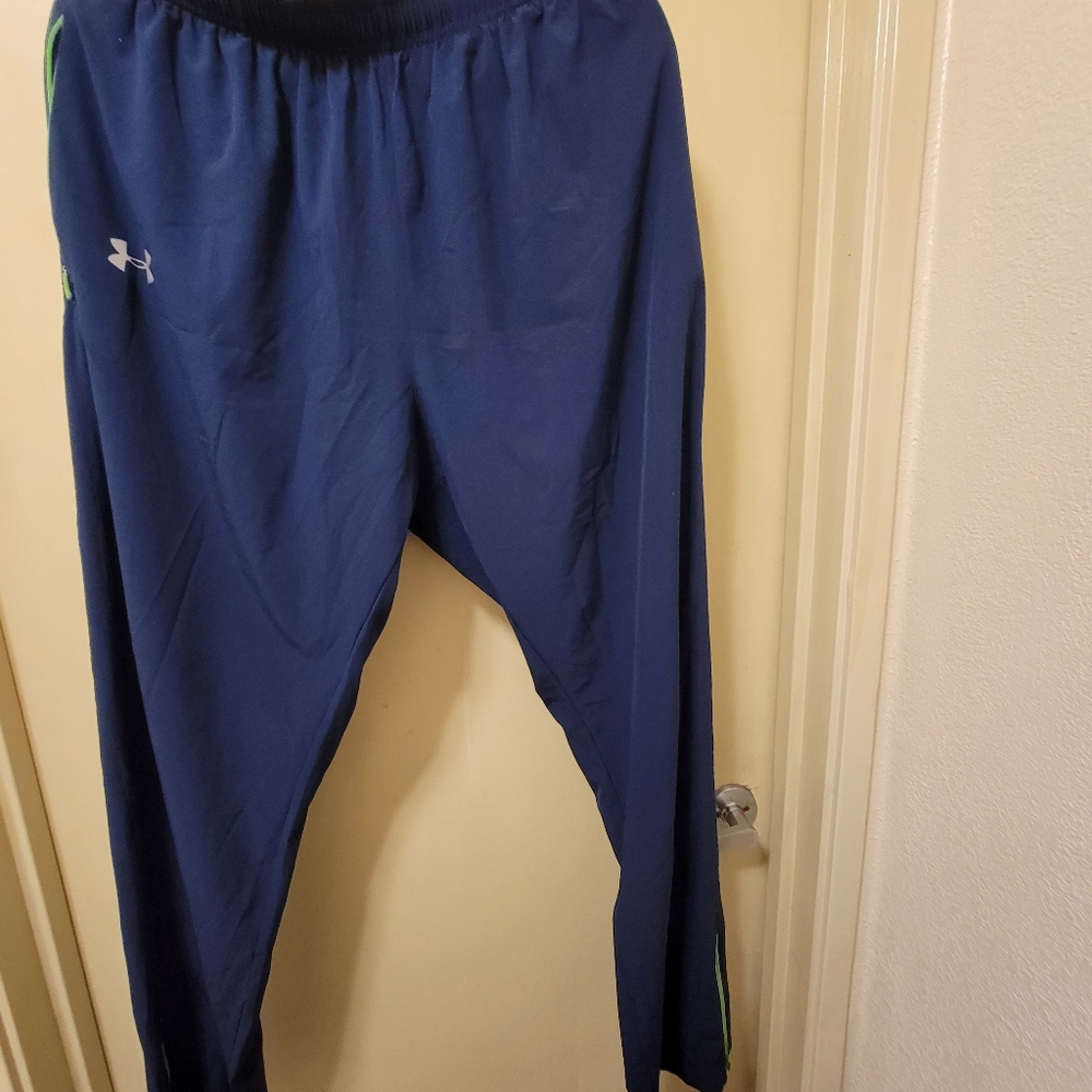 Under Armour Men’s Athletic SweatPants Loose Fit w/zipper pockets Navy XL